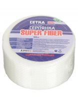 Серпянка 50 мм, белая, основа стекловолокно, 45 м, Superfiber, самоклеющаяся, SFT004A/ SF045