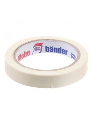 Лента малярная 19 мм, основа бумажная, 50 м, Klebebander, крепированная, 025