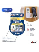 Клейкая лента 19 мм, двухсторонняя, основа вспененная, 5 м, Unibob, для внутренних работ, 47037