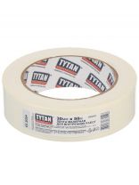 Лента малярная 30 мм, белая, основа бумажная, 50 м, Tytan, 115260