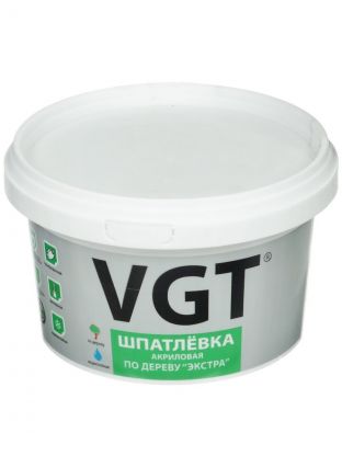 Шпатлевка VGT, Экстра, акриловая, по дереву, венге, 1 кг