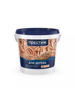 Шпатлевка Престиж, акриловая, по дереву, для внутренних и наружных работ, белая, 1 кг