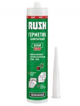 Герметик силиконовый, санитарный, KUDO, RUSH, RSK-121, 230 мл, белый