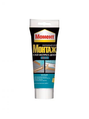 Жидкие гвозди Момент, Экспресс Декор МВ-45, 250 г, универсальные, белые, 1192822