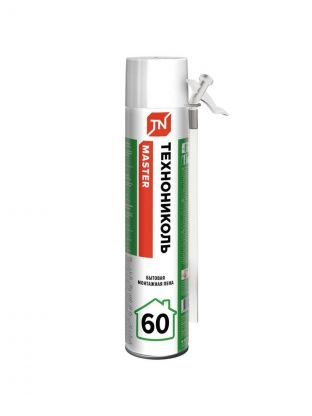 Пена монтажная Технониколь, Master, бытовая, 60 л, 700 мл, всесезонная, 625507