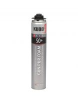Пена монтажная KUDO, Proff 50+, профессиональная, 50 л, 1 л, летняя, KUPP10S50+