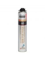 Пена монтажная KUDO, Trend 60 Window Winter, профессиональная, 60 л, 1 л, зимняя, KUPTW10W60