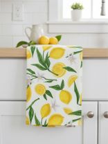 Полотенце кухонное 40х60 см, 100% хлопок, лимоны, Узбекистан