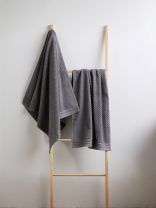 Набор полотенец 2 шт, 100% хлопок, 420 г/м2, Silvano, Мореска, серый, Узбекистан