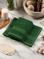 Полотенце банное 50х90 см, 100% хлопок, 380 г/м2, Грация, Barkas, зеленое, Узбекистан
