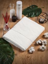 Полотенце банное 70х140 см, 100% хлопок, 470 г/м2, Амур, Silvano, белое, Узбекистан