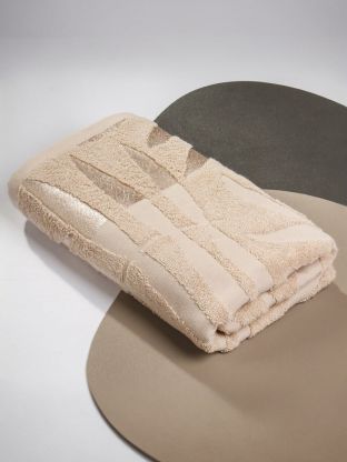 Полотенце банное 70х140 см, 100% хлопок, 480 г/м2, Трея, Silvano, бежевое, Узбекистан