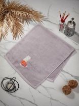 Полотенце 34х75 см, 100% хлопок, серое, Китай, A160015