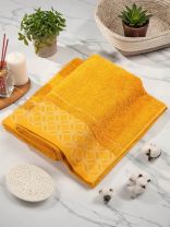 Полотенце банное 70х140 см, 100% хлопок, 550 г/м2, Фелиция, Silvano, горчица, Узбекистан
