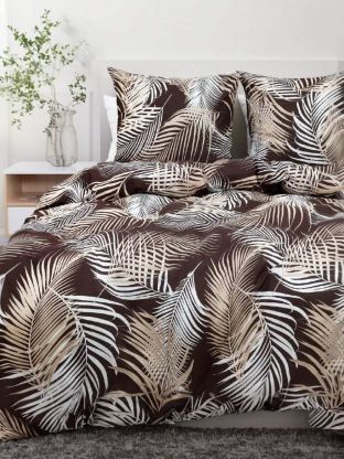 Постельное белье 1.5-спальное, простыня 150х214 см, 1 наволочка 70х70 см, пододеяльник 145х215 см, Майская ночь, бязь, 20427/1