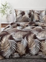 Постельное белье 1.5-спальное, простыня 150х214 см, 1 наволочка 70х70 см, пододеяльник 145х215 см, Майская ночь, бязь, 20427/1