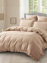 Постельное белье евро, простыня 230х250 см, 2 наволочки 70х70 см, 2 наволочки 50х70 см, пододеяльник 200х220 см, Karteks, вареный хлопок, подарочная упаковка, VJ02