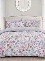 Постельное белье 2-спальное, простыня 200х220 см, 2 наволочки 70х70 см, пододеяльник 175х215 см, Silvano, поплин, Цветы, Мультиколор, 20/411-PC/SL