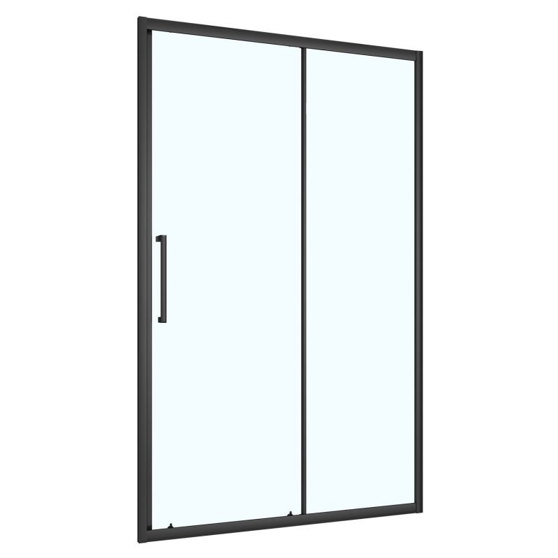 Душевая дверь Loranto 100x190, прозрачное 6 мм, черный матовый CS-AB03B-100