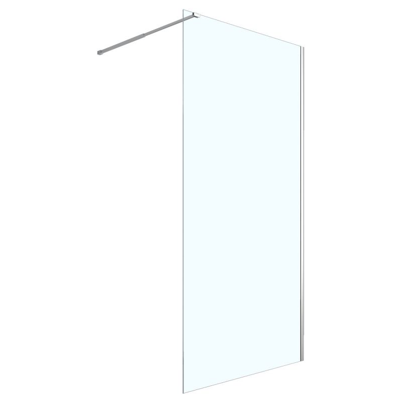 Душевая перегородка Loranto Walk-in 70x200 мм, прозрачное 8 мм, хром CS-W04C-70