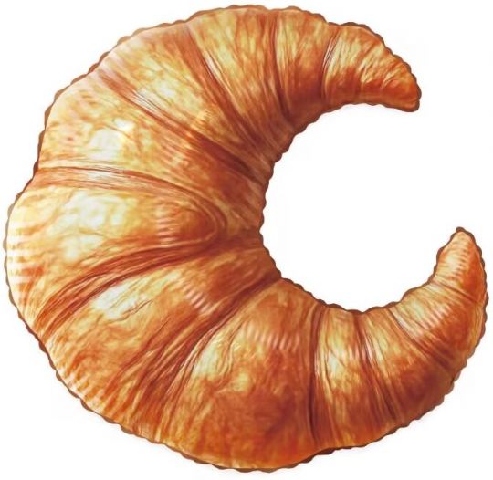 Круассан шар фигурный фольгированный с гелием