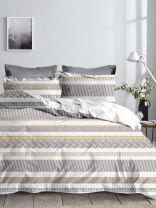 Постельное белье 1.5-спальное, простыня 145х215 см, 1 наволочка 70х70 см, пододеяльник 145х215 см, Майская ночь, микросатин, Неаполь SJT2501-1