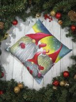 Чехол на подушку Новый год Гномы, 100% полиэстер, 45х45 см, T2023-3261