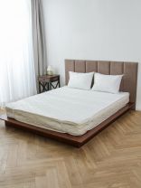 Наматрасник 140х200 см, бязь, синтепон, на резинке, Бэлио, 200 г/м2, Комфорт, стеганый, НСК-140