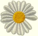 Термоаппликация Ромашка 42мм х 42мм МТ-1844.1364