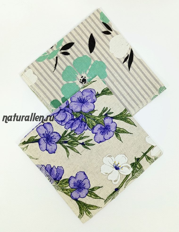 Платки носовые (лён/хлопок)