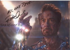 Автограф: Роберт Дауни мл. Железный человек. Мстители: Финал