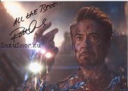 Автограф: Роберт Дауни мл. Железный человек. Мстители: Финал