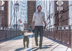 Автограф: Киану Ривз. Джон Уик