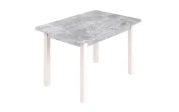 Стол ЛДСП (ш1000*г700*в750мм) Цемент светлый ,опоры белые