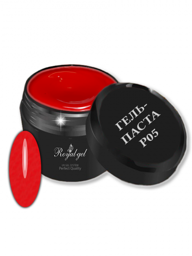 Р05 "GEL PASTA" гель паста без липкого слоя красная