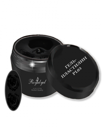 PL03  "CARVING GEL" гель пластилин черный