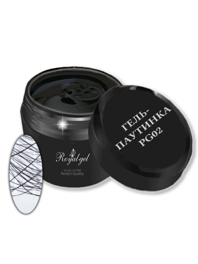 PG02  "SPIDER GEL" гель паутинка черная