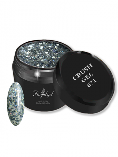 671 "CRUSH" гель с конфетти
