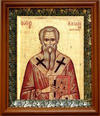 Икона Акакий в киоте с басмой Виноградная Лоза (UV-печать)(30027)