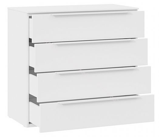 Комод «Порто» - ТД-393.04.01 Белый Жемчуг, Белый софт