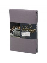 Пододеяльник евро, 200 х 215 см, 100% хлопок, поплин, темно-серый, Silvano