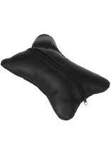 Подушка-подголовник 26х17 см, на сиденье, косточка, Nova Bright, 48104, черная