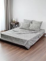 Простыня евро, 216 х 240 см, 100% хлопок, бязь, 120 г/м2, Майская ночь, 70806/1