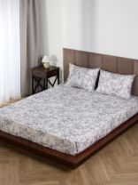 Простыня 2-спальная, 200 х 220 см, 100% хлопок, бязь, 120 г/м2, Майская ночь, 20225/1