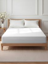 Простыня 2-спальная, 160 х 200 х 25 см, 100% хлопок, поплин, на резинке, Silvano, Белый