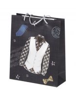 Пакет подарочный бумага, 26х10х32 см, в ассортименте, Мужской, Y4-8817