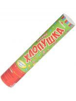 Хлопушка пневматическая 30 см, конфетти, фольга, круглая, ч10094