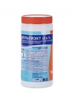 Средство Маркопул Кемиклс, МультиЭкт 5 в 1, М65, таблетки, для комплексной обработки воды, банка, 1 кг, одна таблетка 200 г