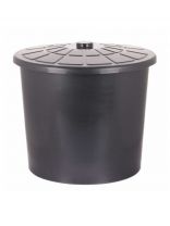Бак для мусора пластик, 75 л, с крышкой, 58х58х50 см, Альтернатива, М7810