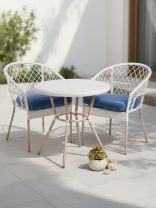 Мебель садовая стол, 71х71 см, 2 стула, 60х65х82, C010208